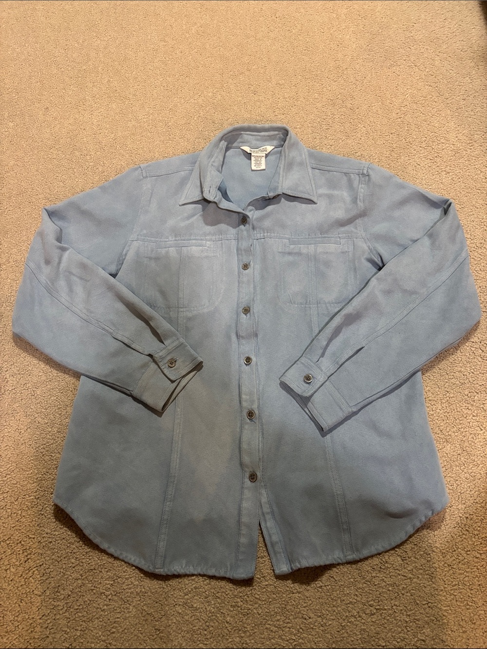 Northern Reflections Light Blue Women's Shirt Jacket